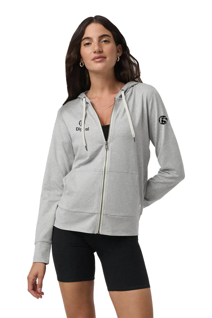 Vuori Women's 2.0 Halo Performance Hoodie, Pale Heather Grey [F5]