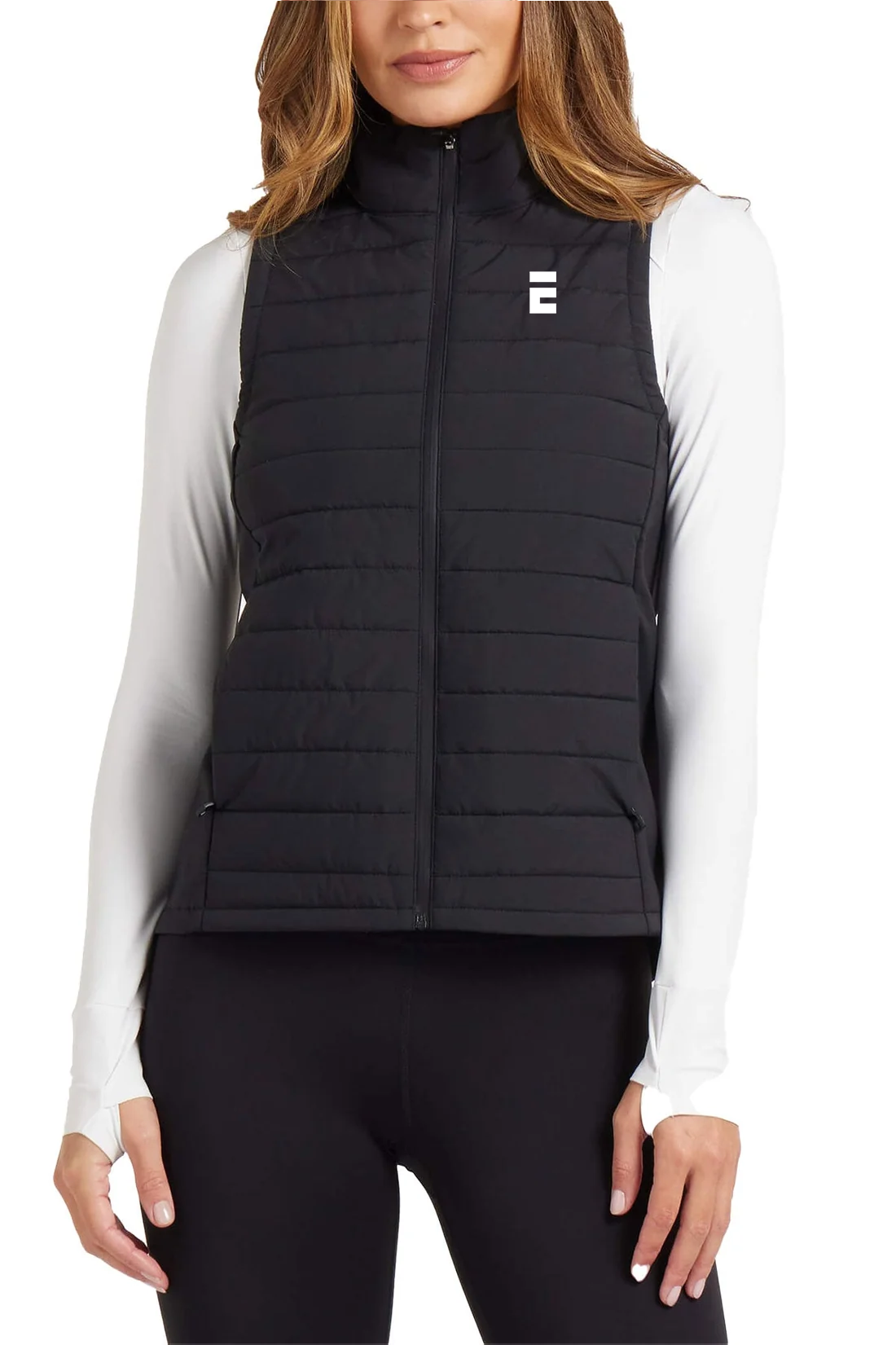 UNRL Womens Vancouver Quilted Vest, Black [Executive Construction]