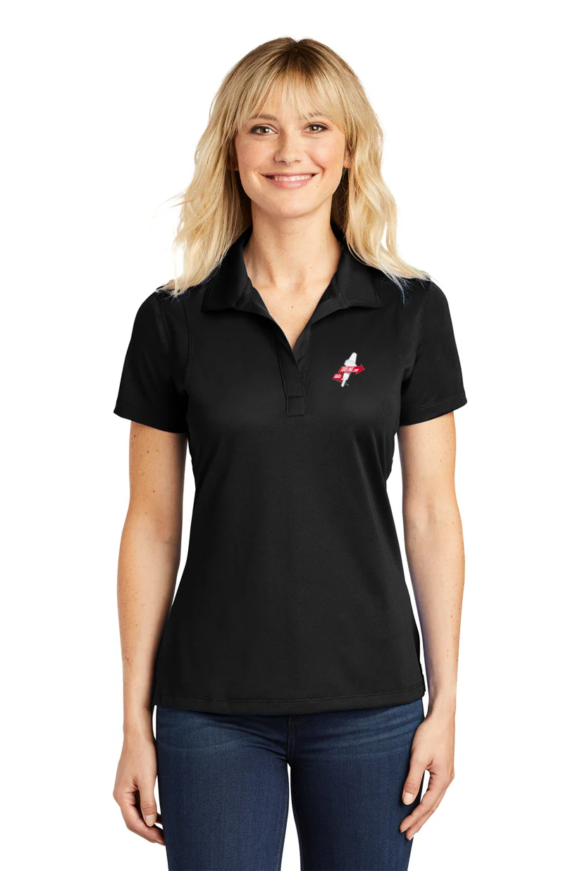 Sport-Tek Ladies Micropique  Sport-Wick Polo, Black [Allendale Machinery Systems]