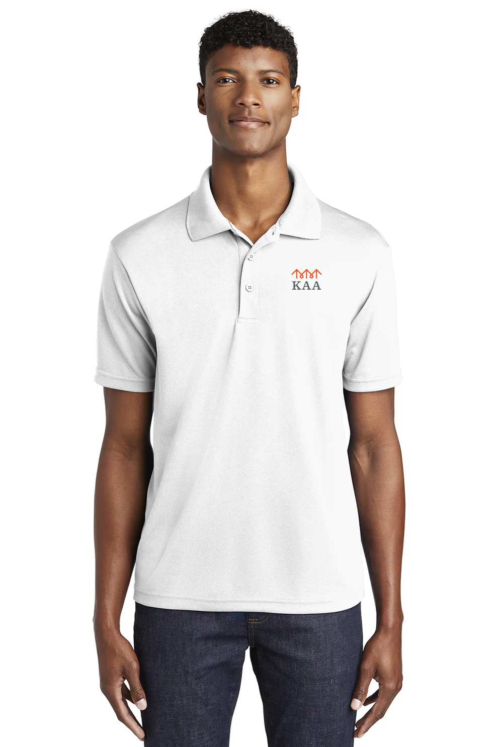 Sport-Tek PosiCharge RacerMesh Polo, White [Ken Anderson Alliance]