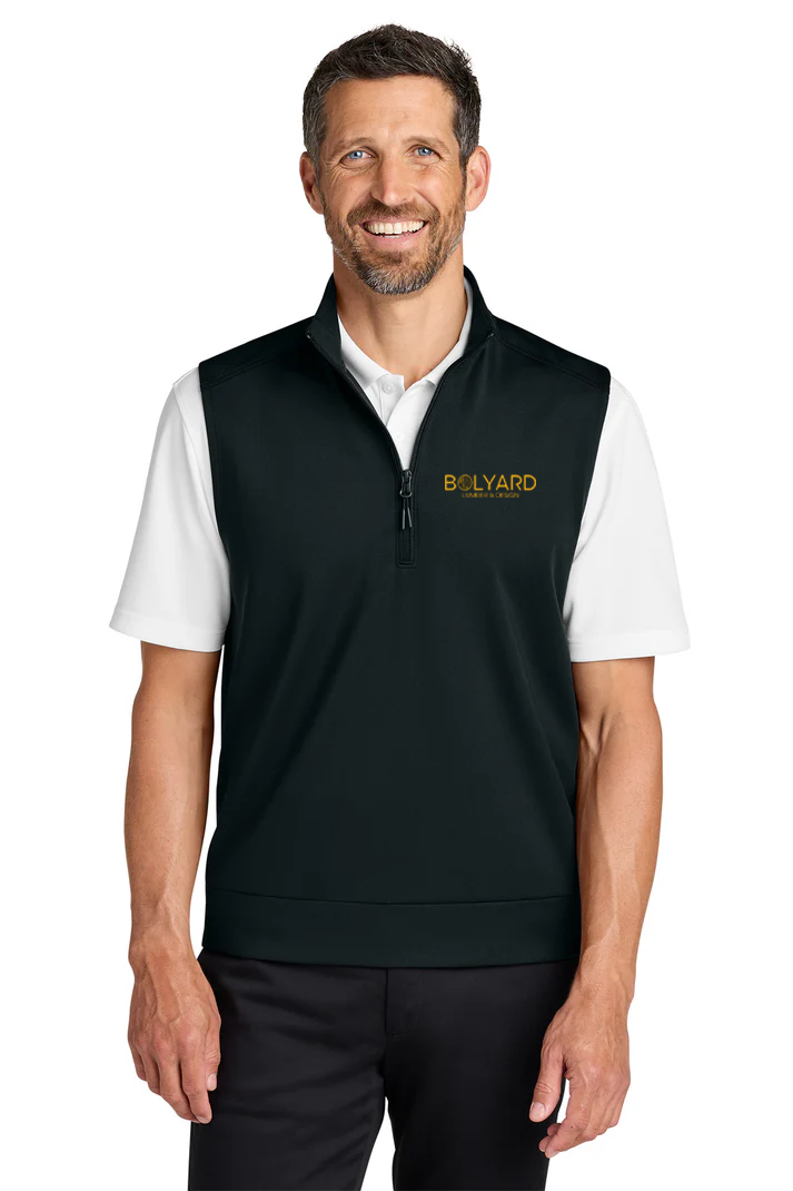 Port Authority C-FREE Double Knit 1/4-Zip Vest, Deep Black [Bolyard Lumber and Design]