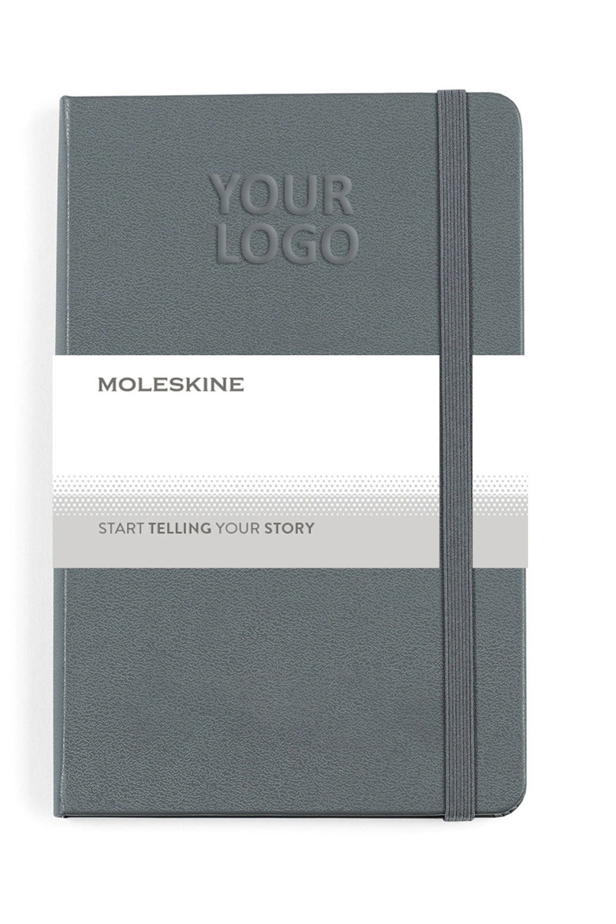 Moleskine Hard Cover Ruled Medium Notebook Slate Grey