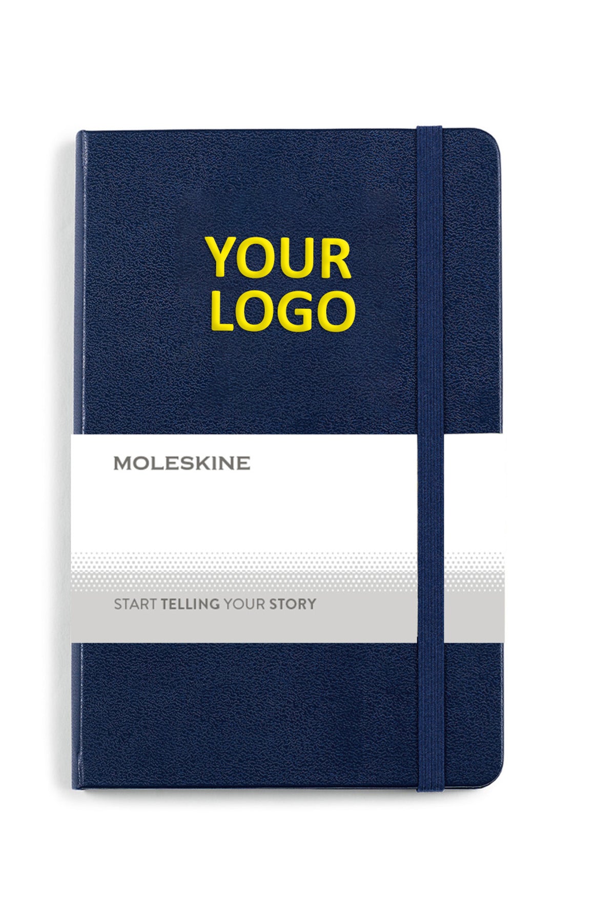Moleskine Hard Cover Ruled Medium Notebook Navy Blue