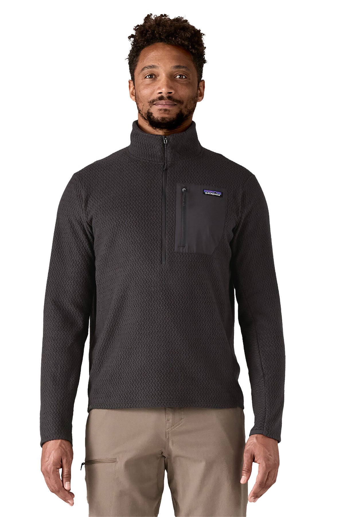 Patagonia R1 Custom Air Zip Neck, Black