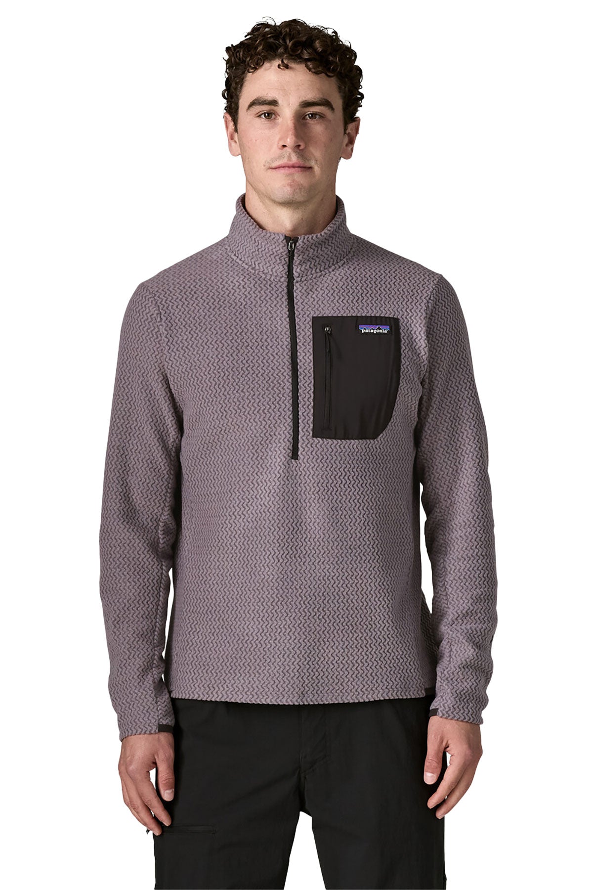 Patagonia R1 Custom Air Zip Neck, May Grey