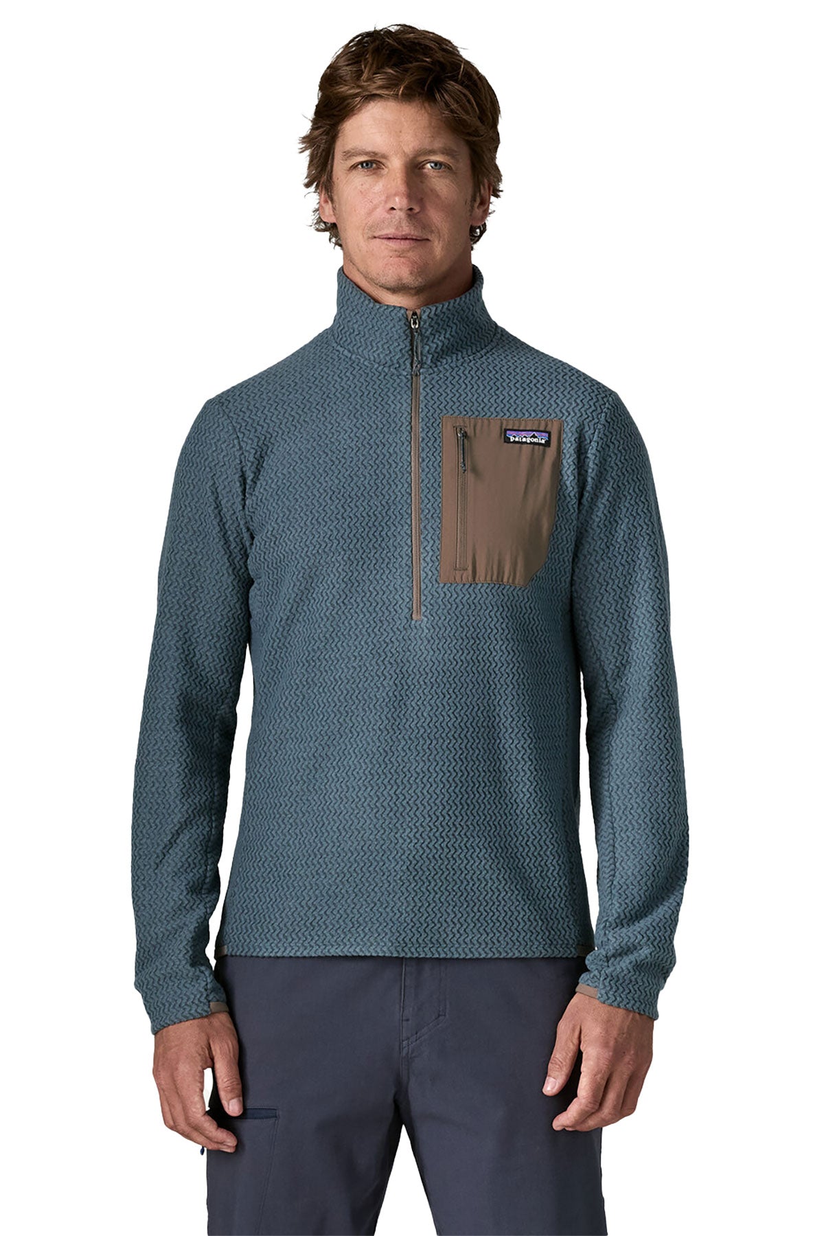 Patagonia R1 Custom Air Zip Neck, Summit Blue