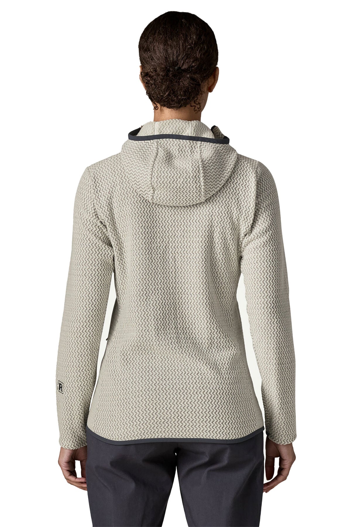 Patagonia Women's R1 Custom Air Full-Zip Hoodys, Birch White