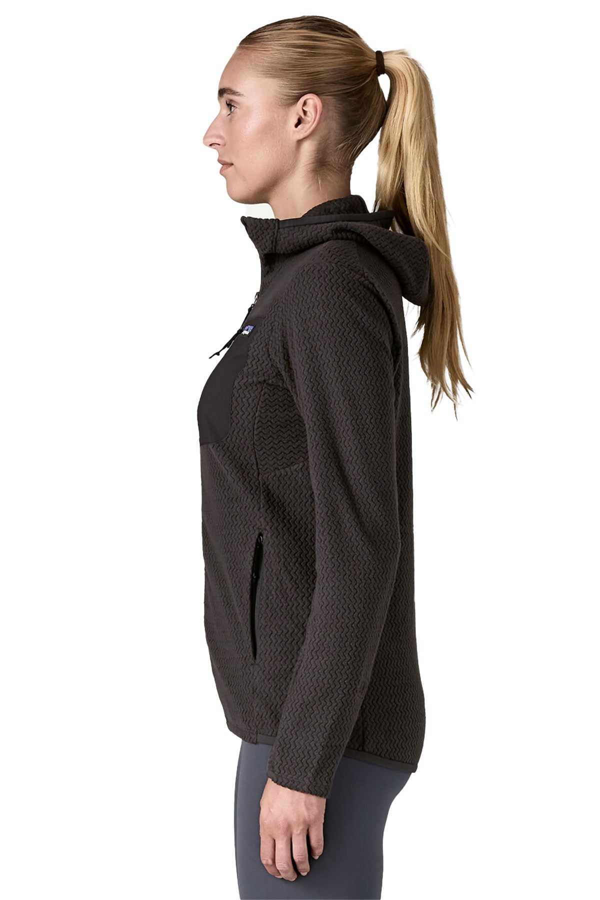 Patagonia Women's R1 Custom Air Full-Zip Hoodys, Black
