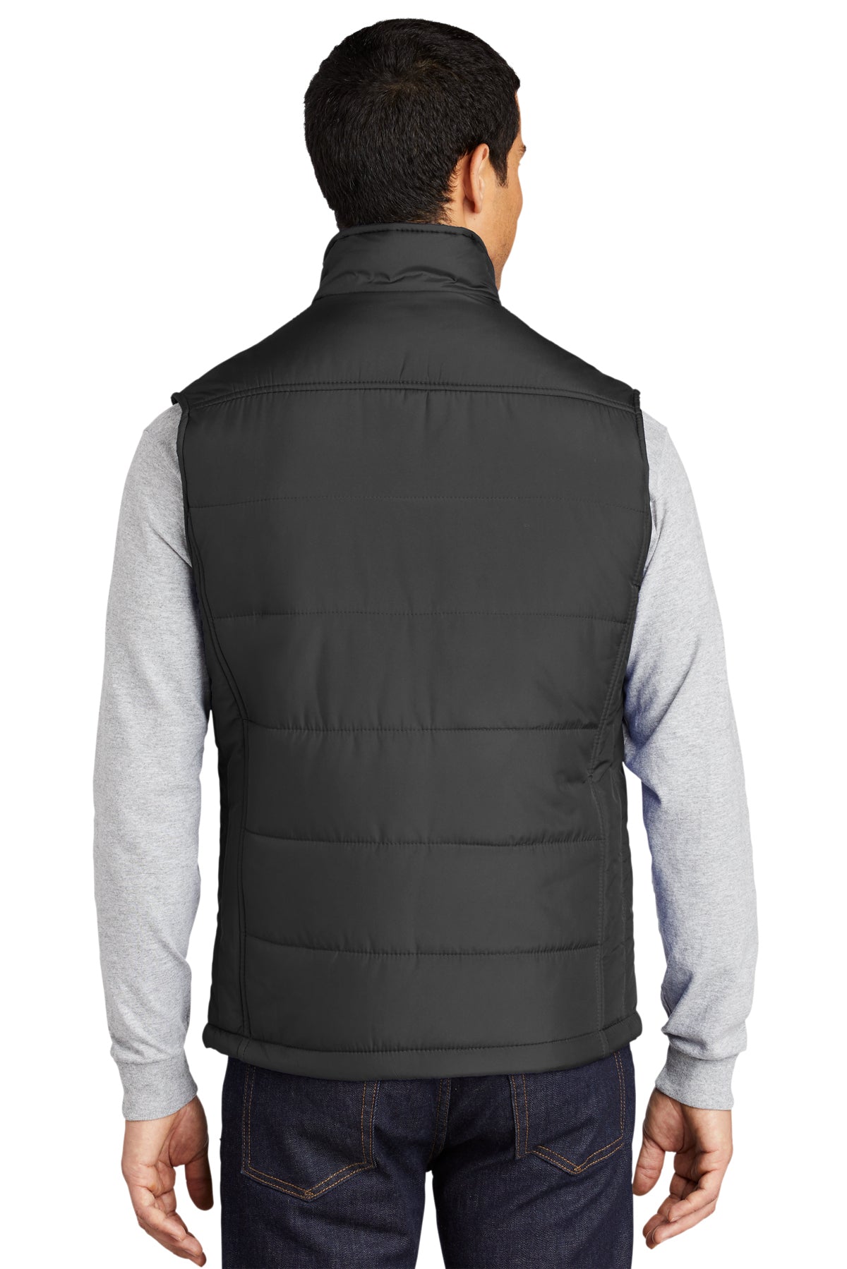Port Authority Puffy Customized Vests, Black/Black [WINCO Construction Company]