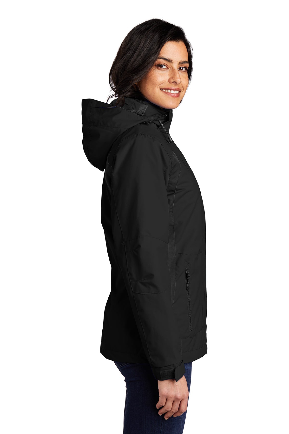 Port Authority Ladies All-Season II Custom Jackets, Black/ Black [Simple Construction]