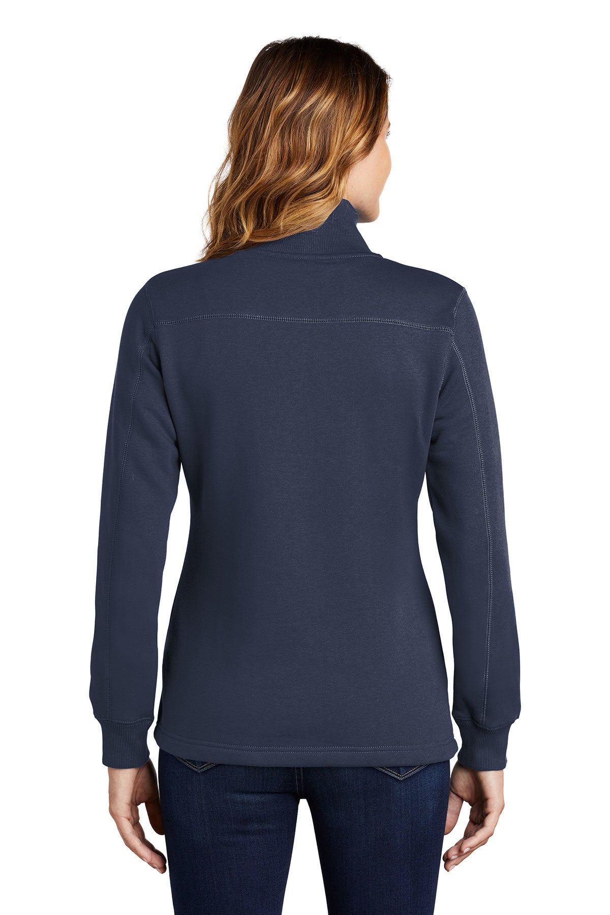 Sport-Tek Ladies Customized 1/4-Zip Sweatshirts, True Navy [CarePartners PACE]
