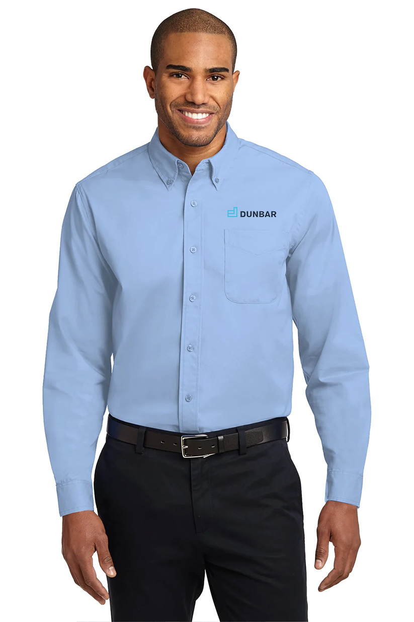 Port Authority Easy Care Shirt, Light Blue/Light Stone [Dunbar]