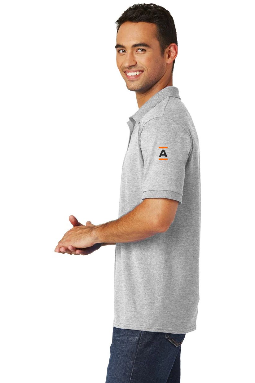 Port & Company  Jersey Knit Polo, Ash [Adam Equipment]