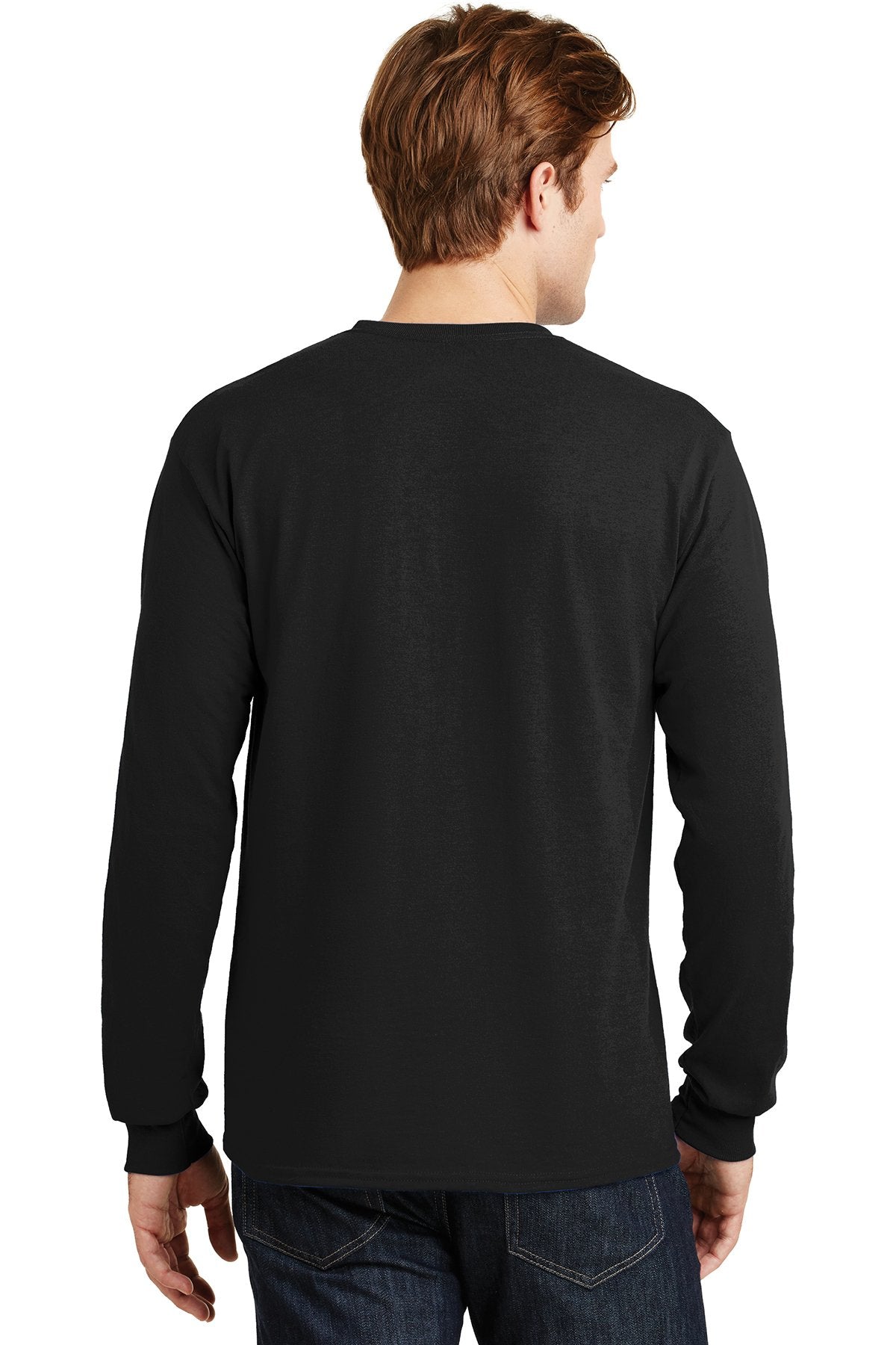 Gildan Dryblend Cotton Poly Long Sleeve T Shirt Black [Parkplace Residential]