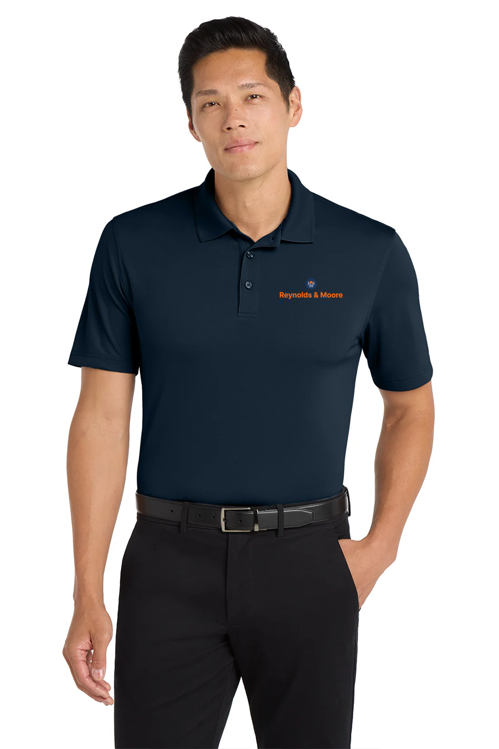 Port Authority Tall Dry Zone UV Micro-Mesh Polo, River Blue Navy [Reynolds and Moore]