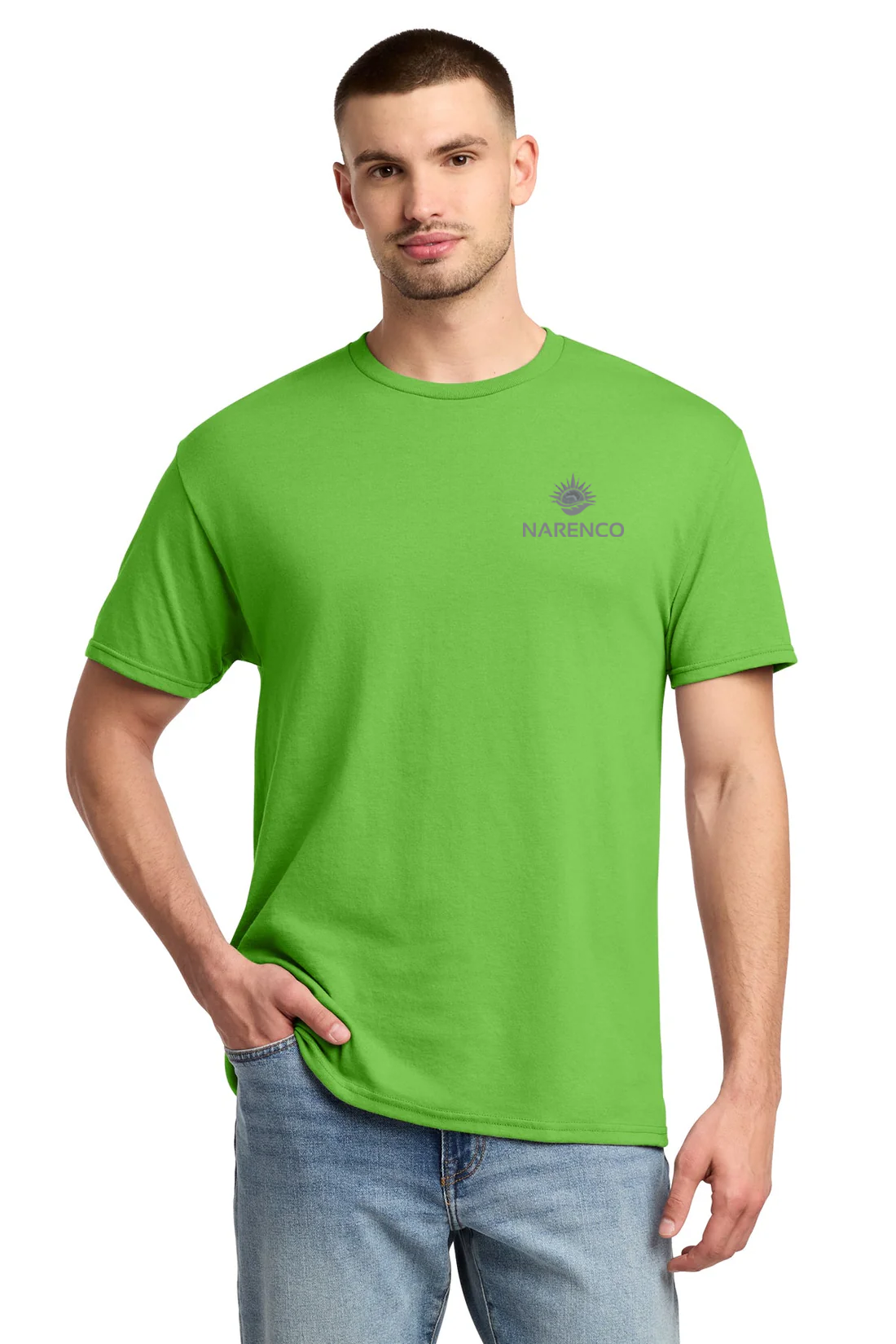 Jerzees Dri-Power Active 50/50 Cotton/Poly T-Shirt, Kiwi [NARENCO]