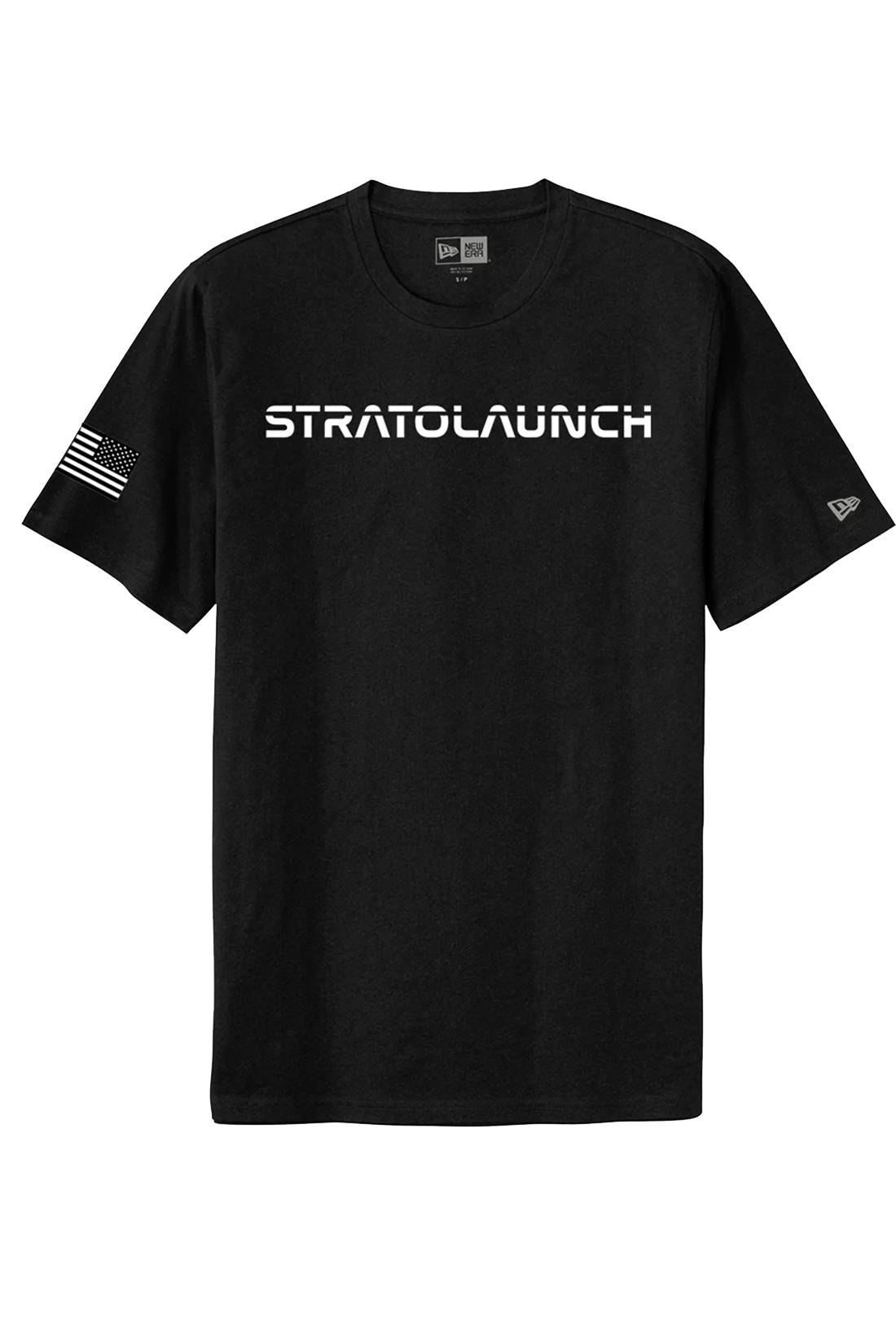 New Era Tri-Blend Printed Tee, Black Solid [Stratolaunch] [Stratolaunch]