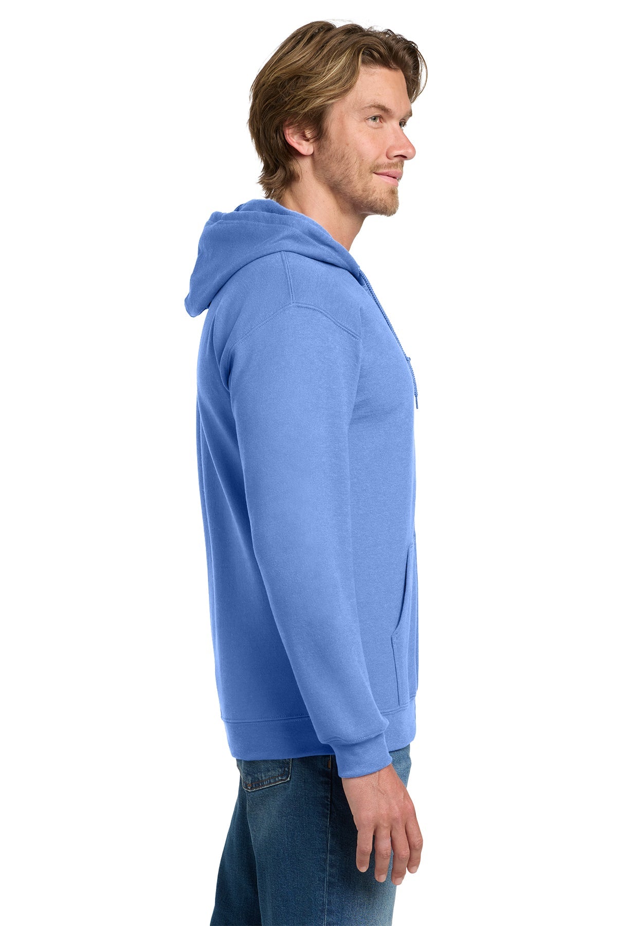Gildan Heavy Blend Full Zip Hooded Sweatshirt Carolina Blue [High Sky Children's Ranch]