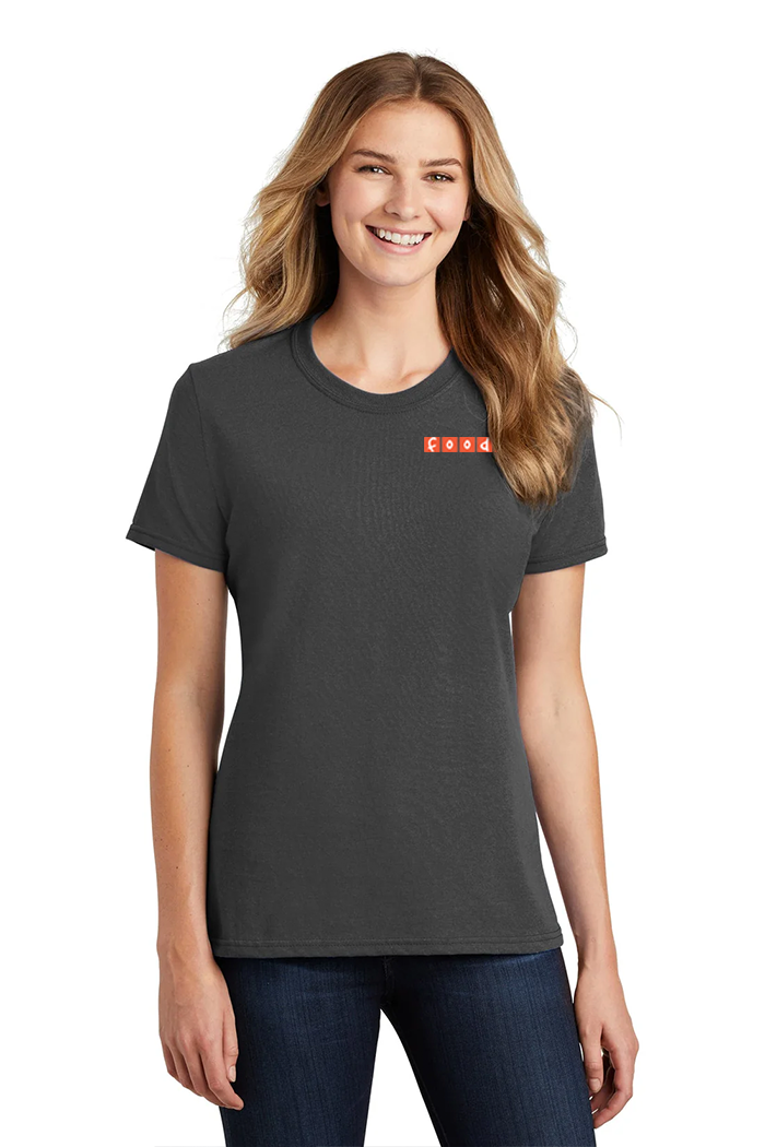 Port & Company Ladies Branded Core Blend Tee's, Charcoal [Fooda]