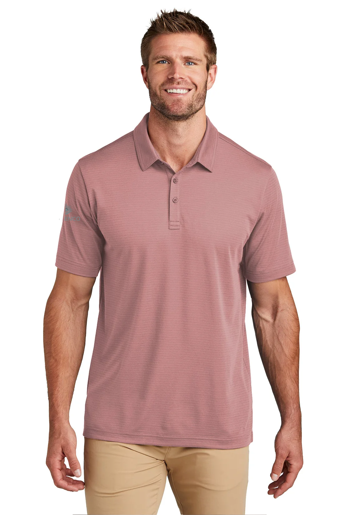 Custom TravisMathew Bayfront Solid Polo, Roan Rouge [NARENCO]