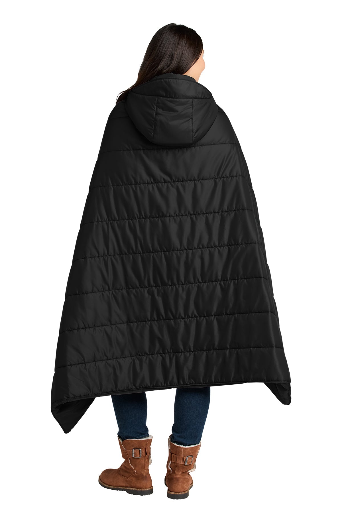 Eddie Bauer Puffy Camp Custom Ponchos, Black [Perma-Seal]