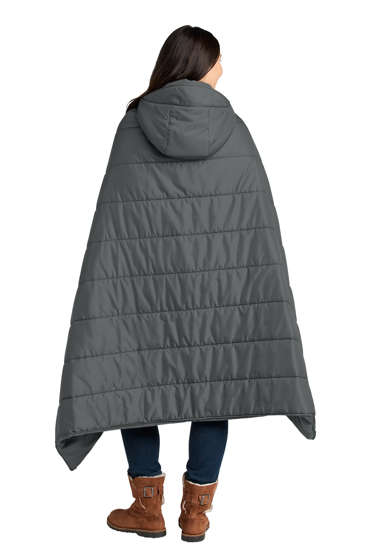 Eddie Bauer Puffy Camp Custom Ponchos, Metal Grey