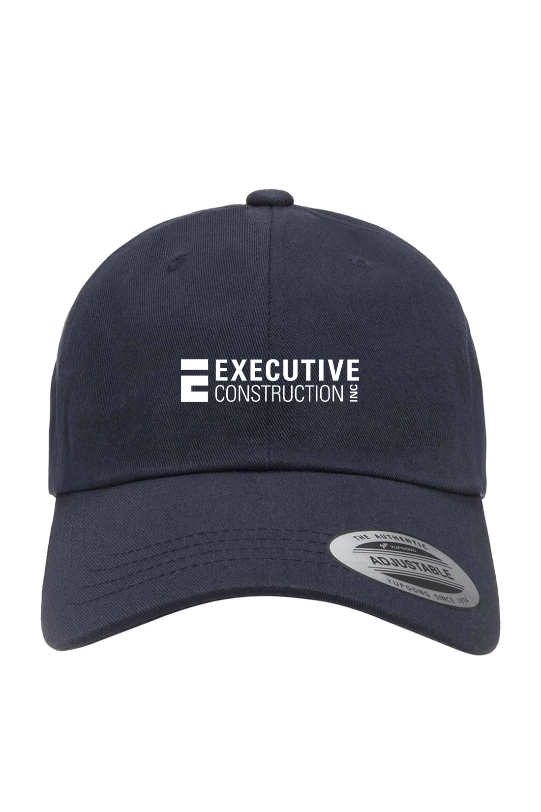 Yupoong Cotton Twill Dad Hat, Navy [Executive Construction]