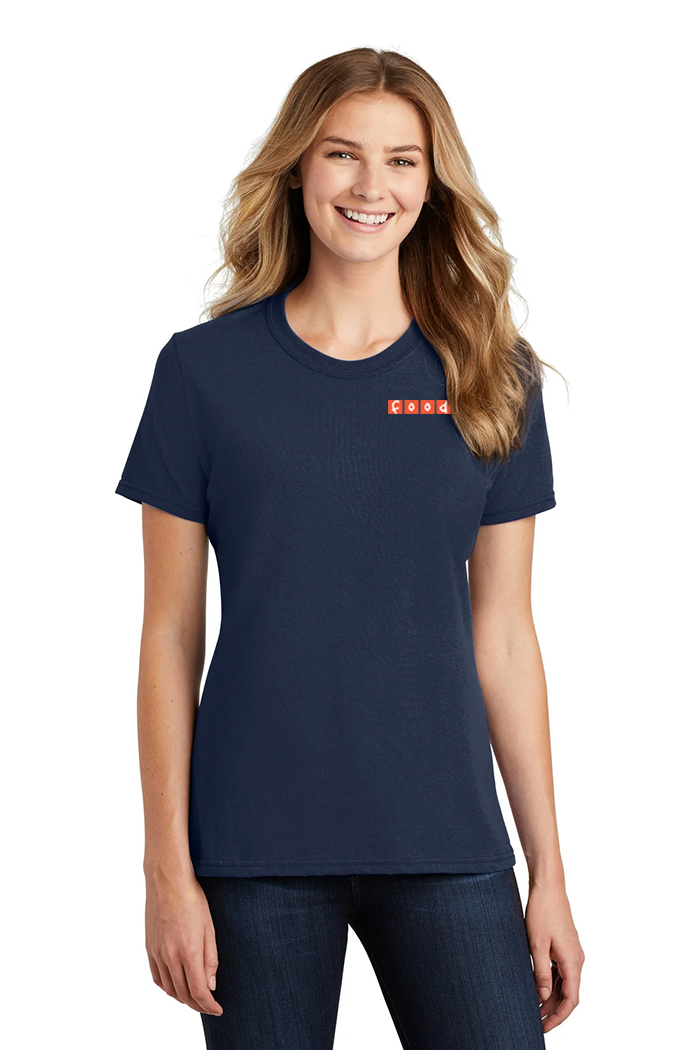 Port & Company Ladies Branded Core Blend Tee's, Navy [Fooda]