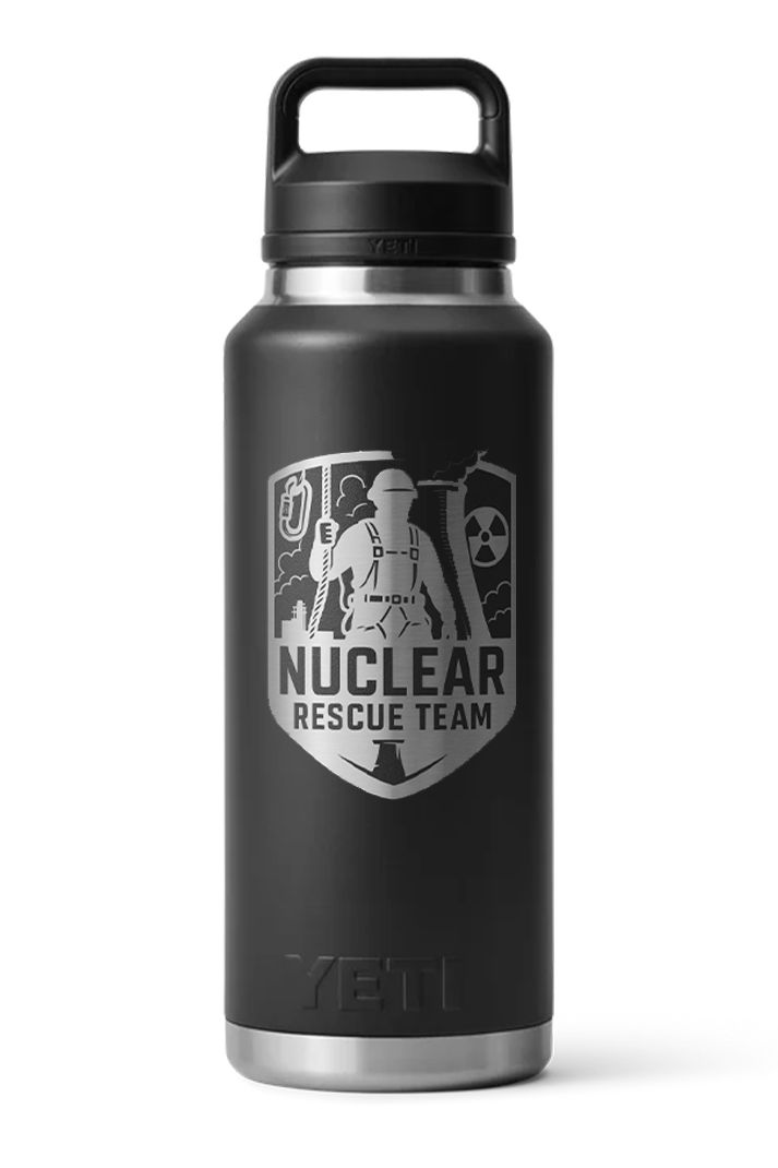 YETI Rambler 46 oz Bottle with Chug Cap, Black [Nuclear rescue]