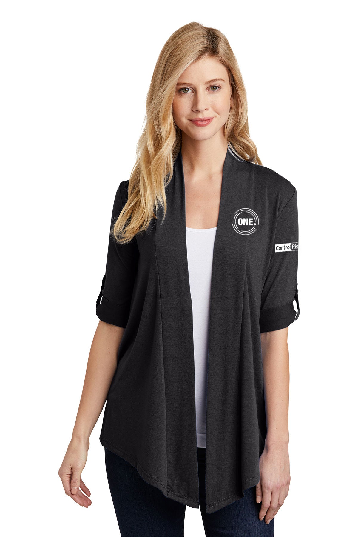 Port Authority Ladies Shrug, Grey Smoke [Control Risks]