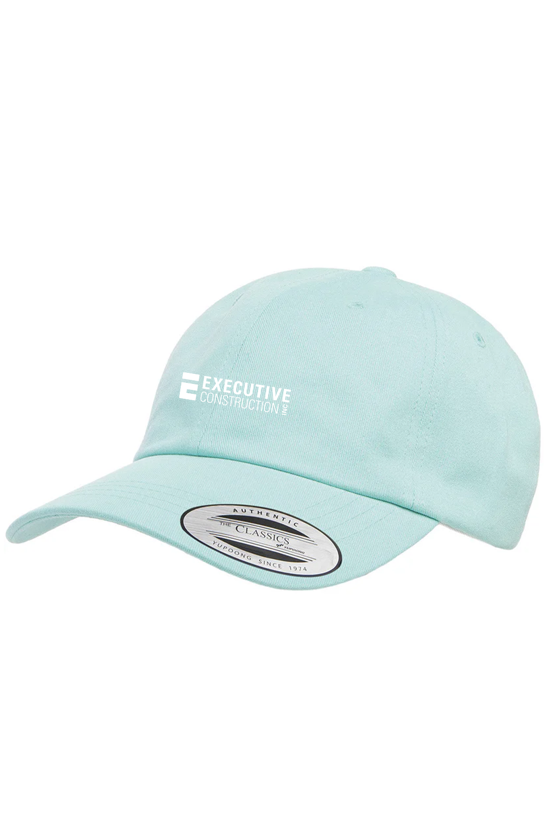 Yupoong Peached Cotton Twill Dad Cap, Diamond Blue [Executive Construction]