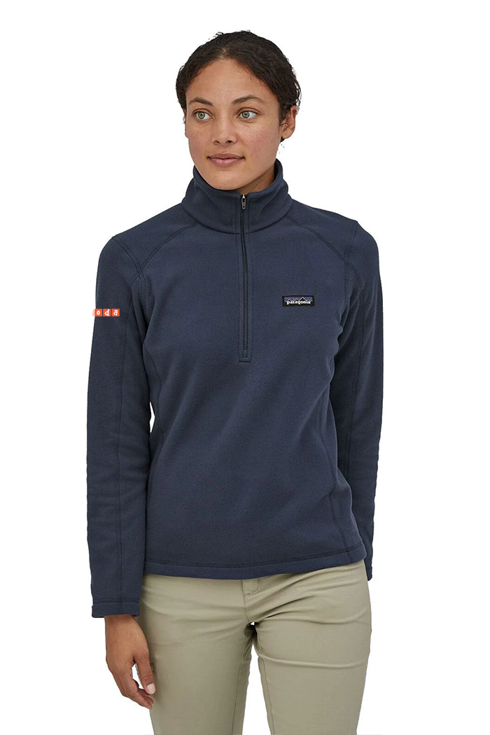 Patagonia Womens Micro D Custom Quarter Zips, New Navy [Fooda]