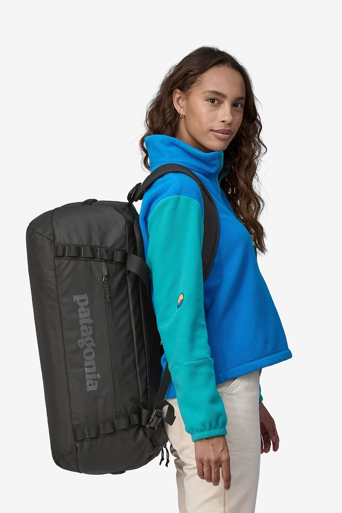 Patagonia Black Hole Custom Duffels 55L, Matte Black [Tilt]