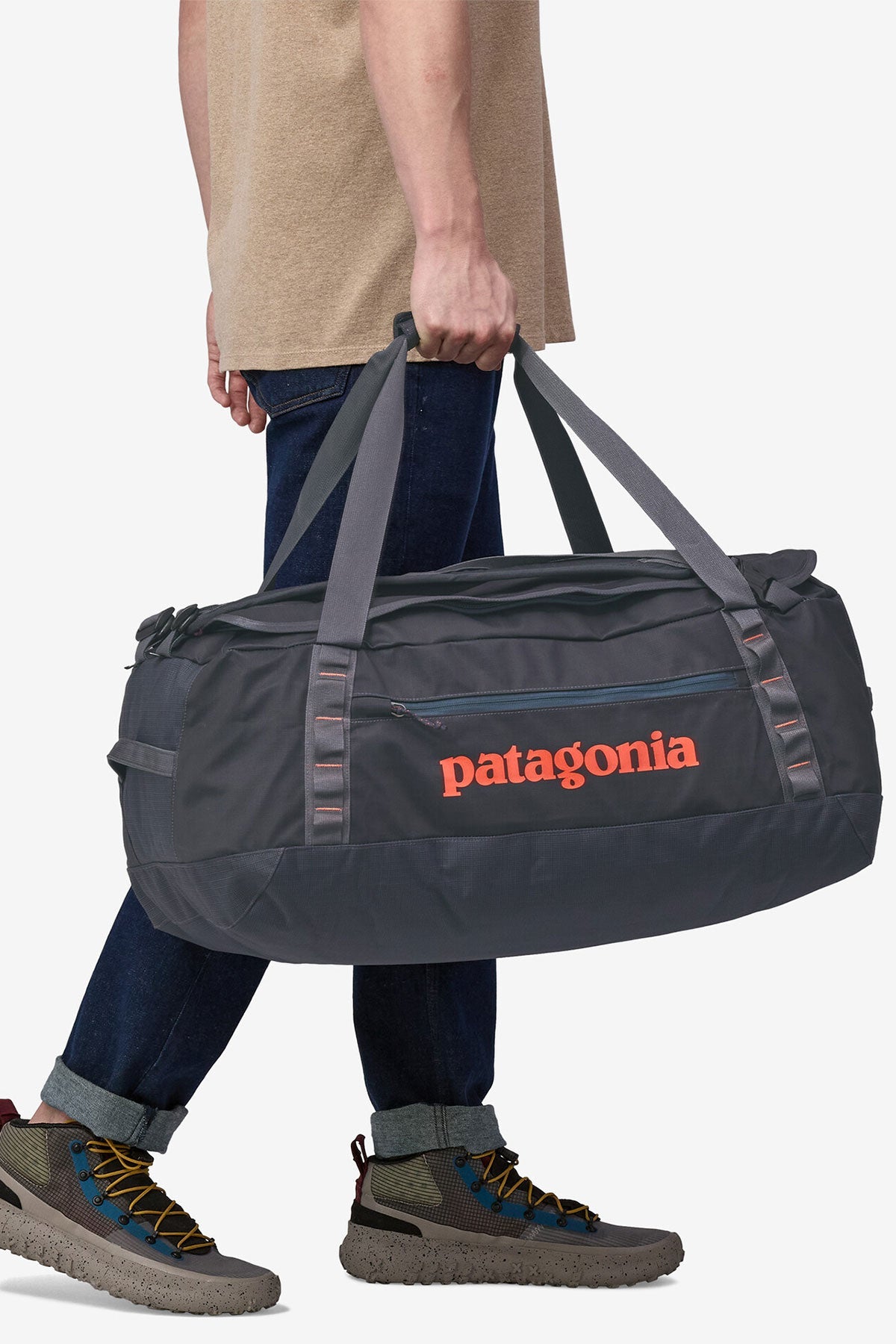 custom patagonia bags 25L Black Hole Tote padded shoulder strap that can be attached for cross Custom Patagonia Bags | Corporate
