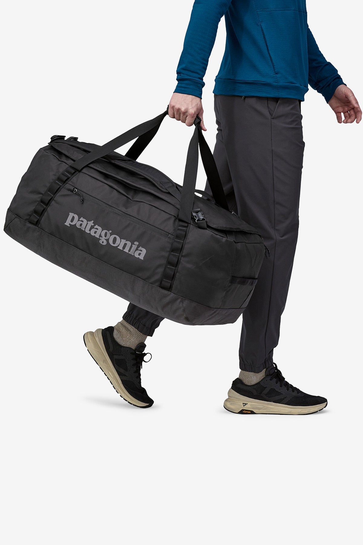 Patagonia Black Hole Custom Duffels 70L, Matte Black [Tilt]