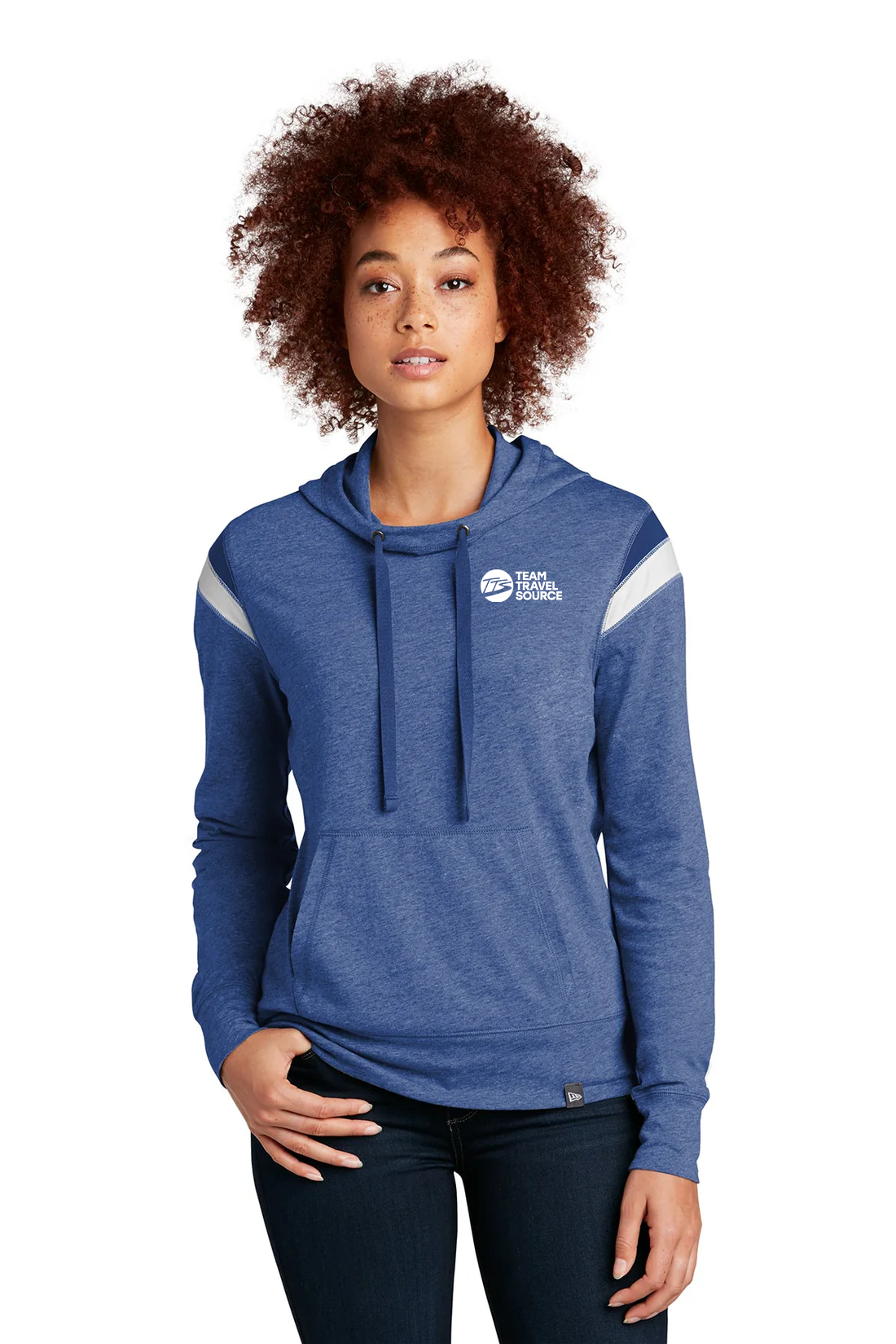 New Era Ladies Heritage Hoodie, Royal Heather [Team Travel Source]