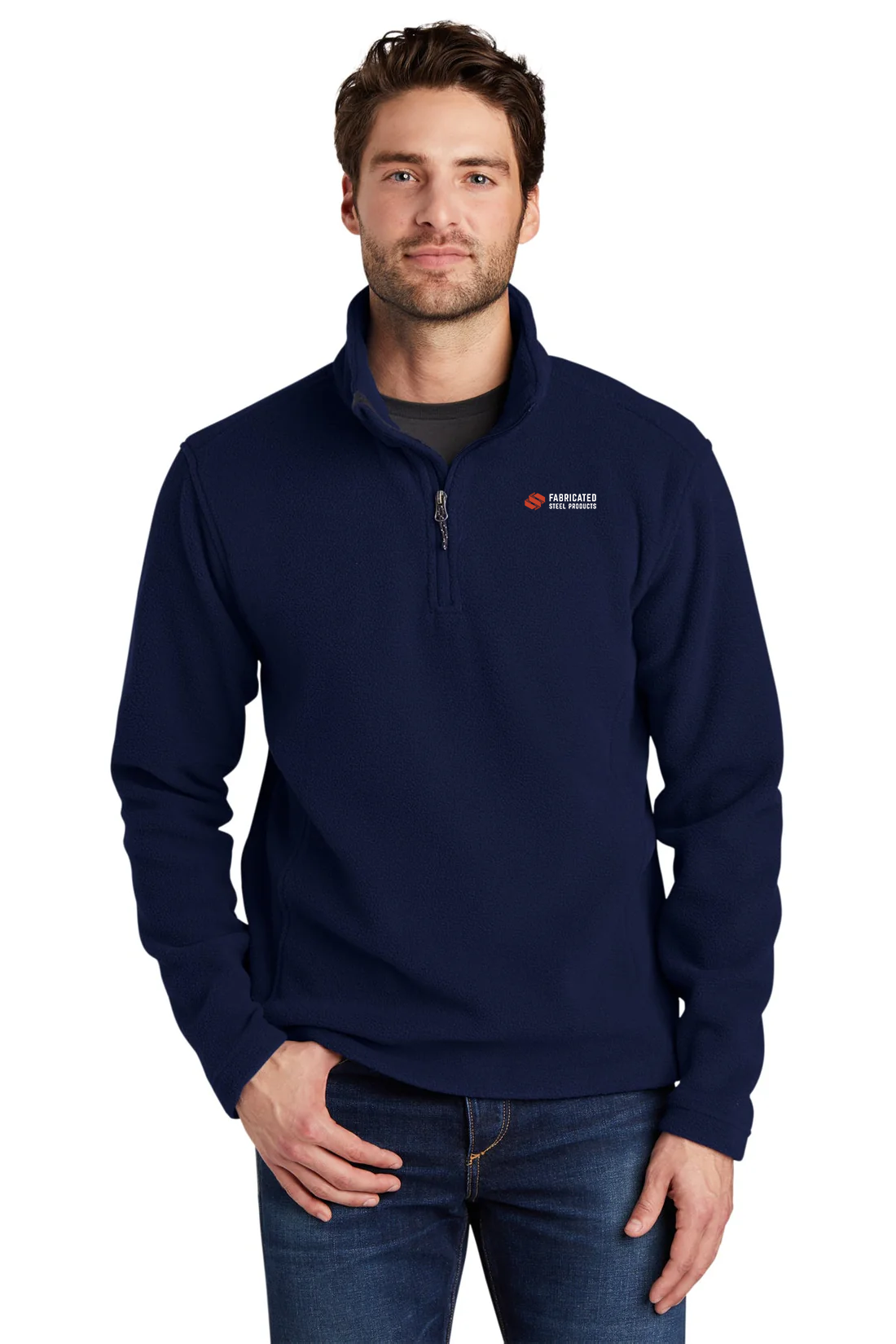 Port Authority Value Fleece 1/4-Zip Pullover, True Navy [Fabricated Steel Products]