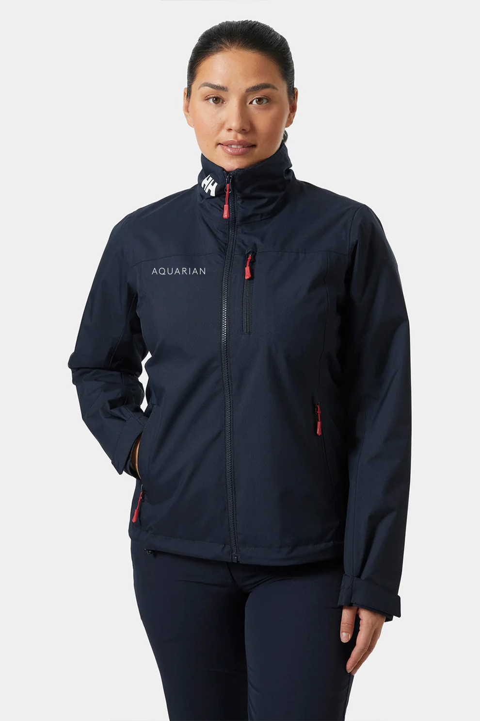 Helly Hansen Women's Midlayer Crew Jacket, Navy [Aquarian]