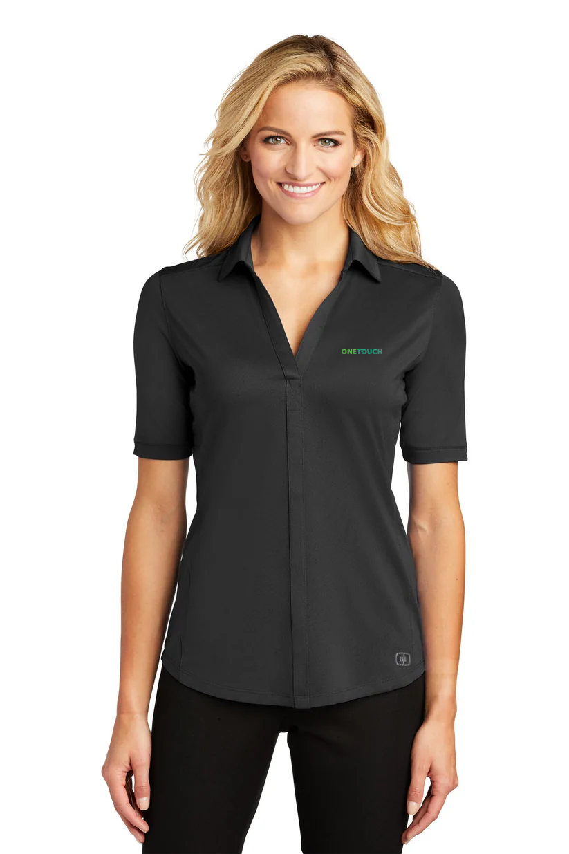 OGIO Ladies Metro Polo, Blacktop [OneTouch]
