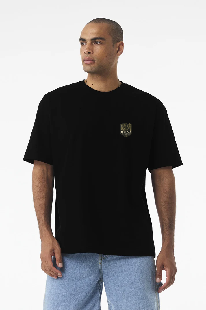Bella Canvas Unisex Heavyweight Tee, Black [Nuclear rescue]