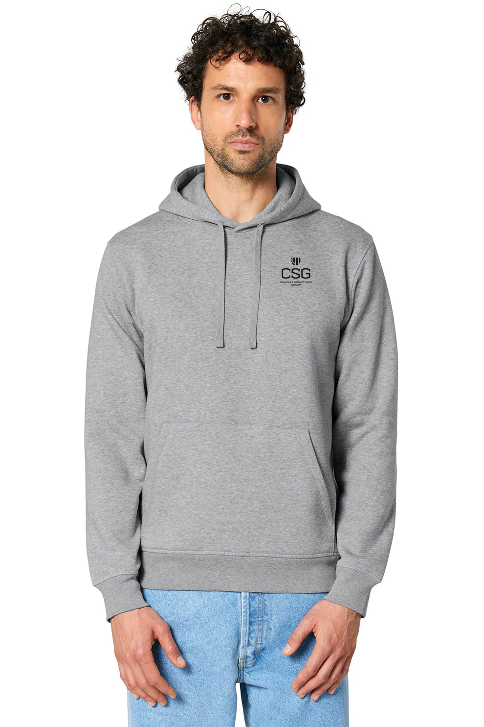 Stanley Stella Unisex Drummer 2.0 Hooded Sweatshirt, Heather Grey [Complex Structures Group]