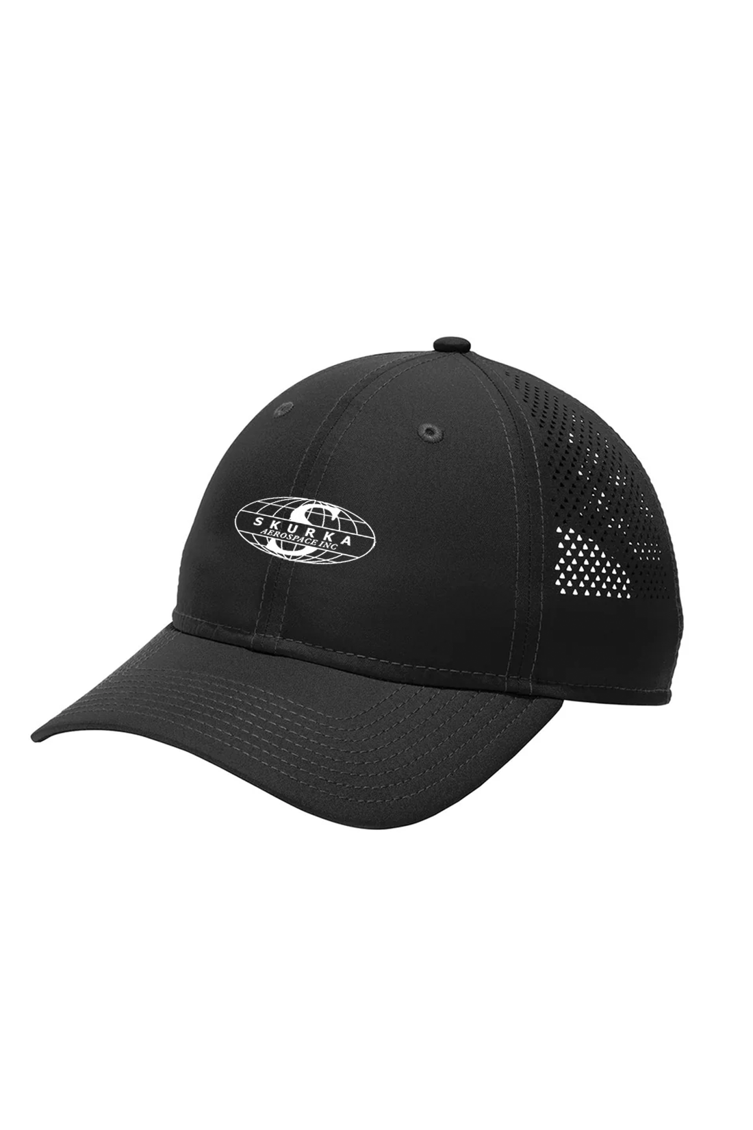 New Era Perforated Performance Cap, Black [Skurka Aerospace, Inc.]