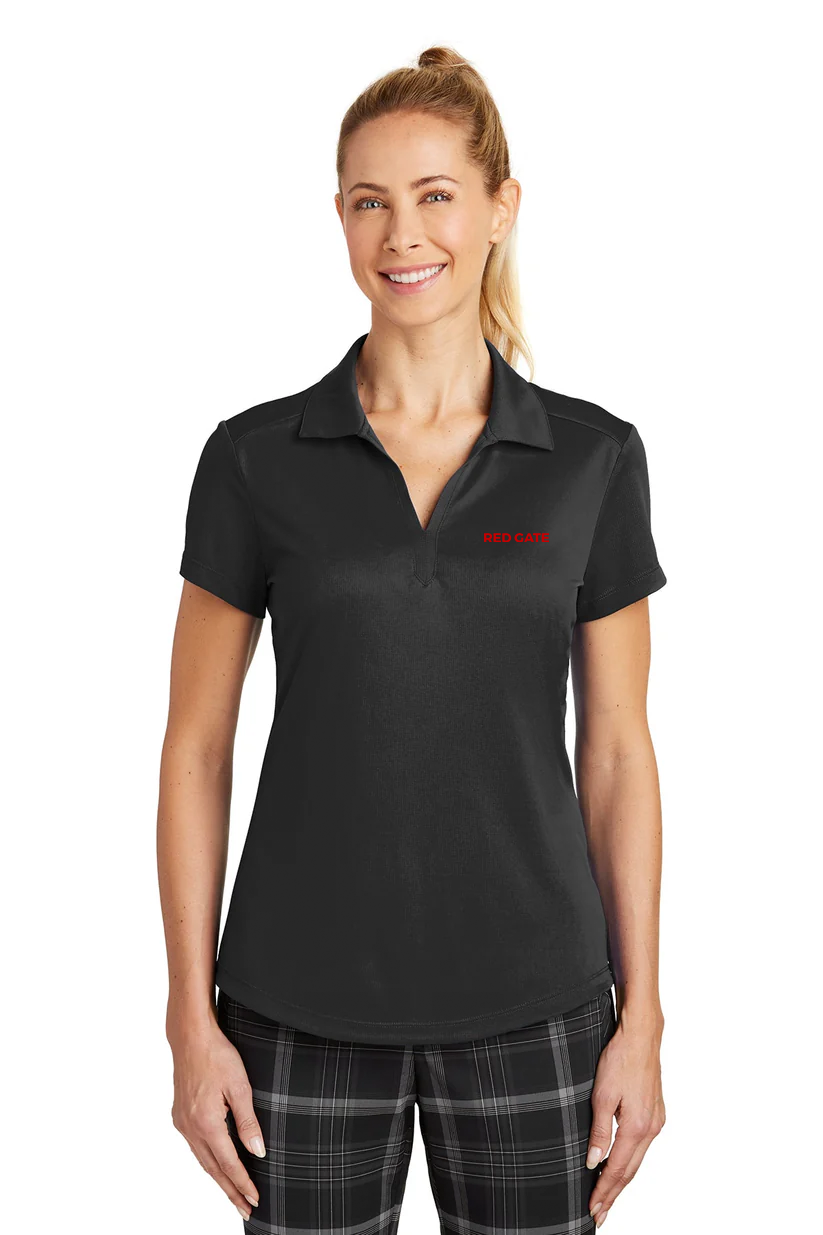 Nike Ladies Dri-FIT Legacy Polo, Black [Red Gate]