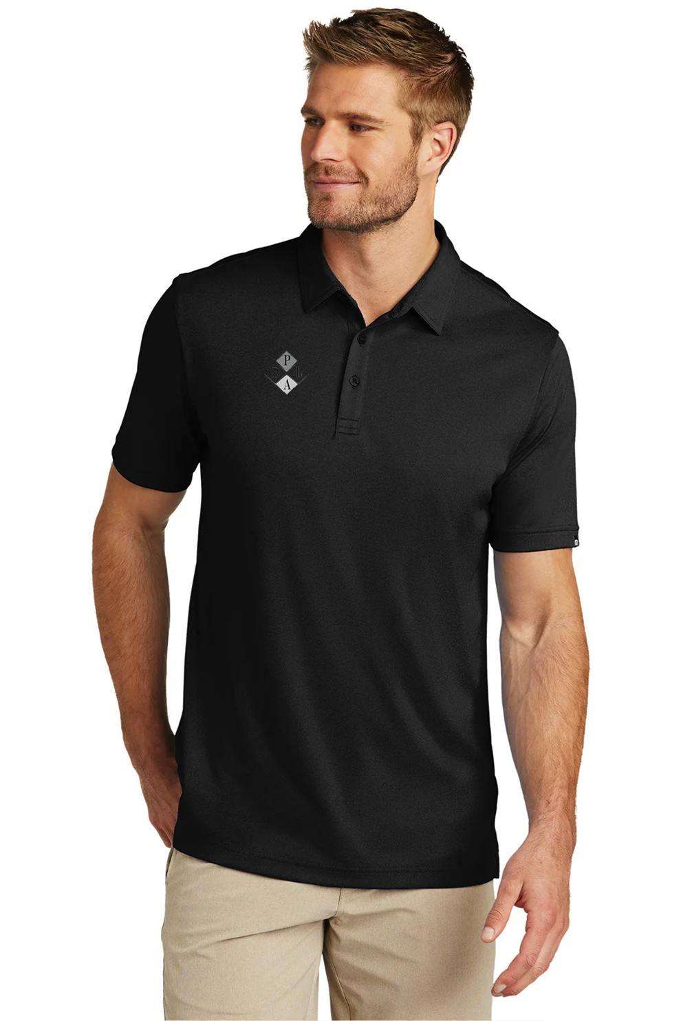 TravisMathew Coto Performance Polo, Black [PBLA Surveying INC]