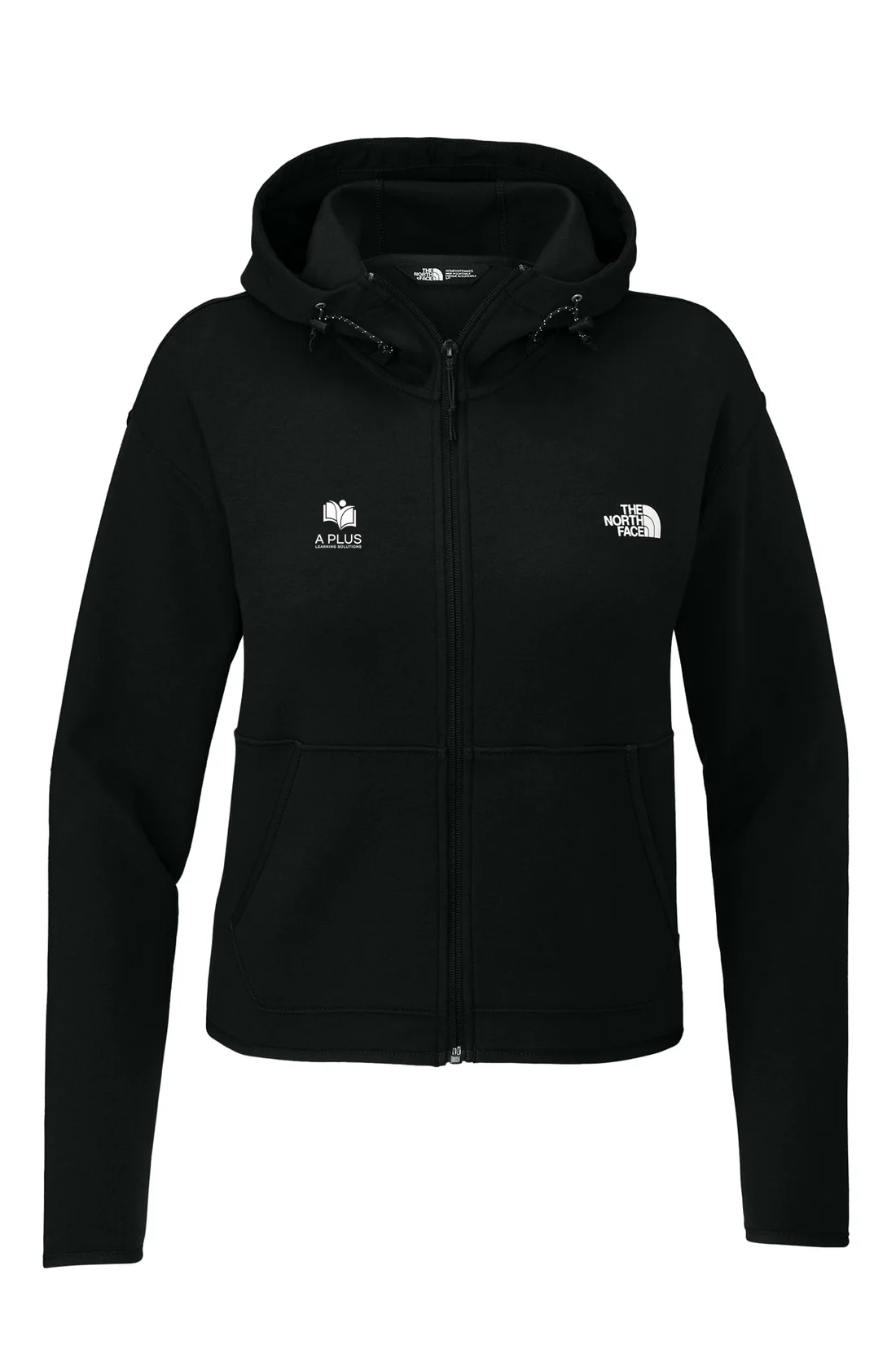 North Face Ladies Double-Knit Zip Hoodie, Black [A Plus Learning Solutions]