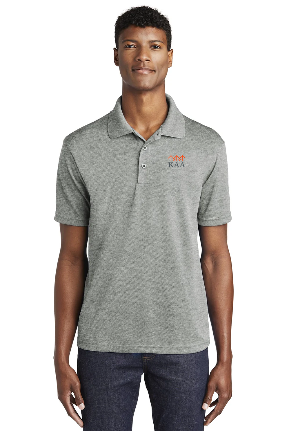 Sport-Tek PosiCharge RacerMesh Polo, Grey Heather [Ken Anderson Alliance]