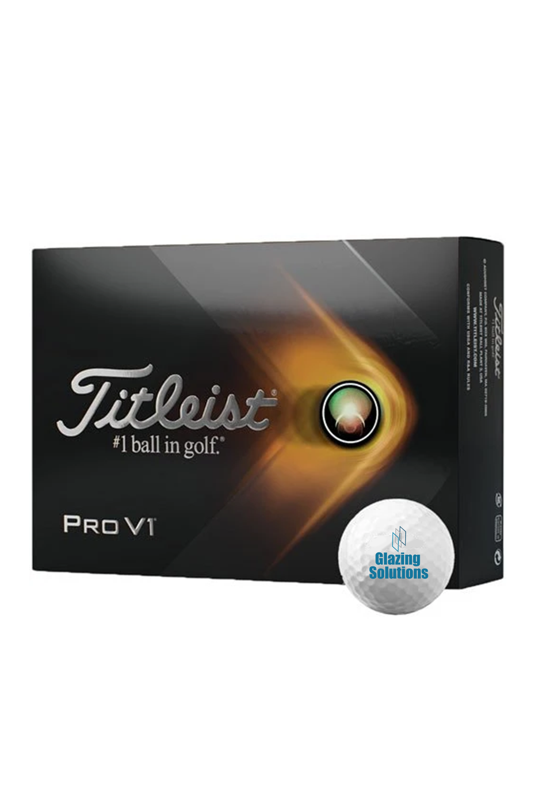 Titleist Pro V1 Golf Balls White, 1 Dozen Sleeves [Glazing Solutions]