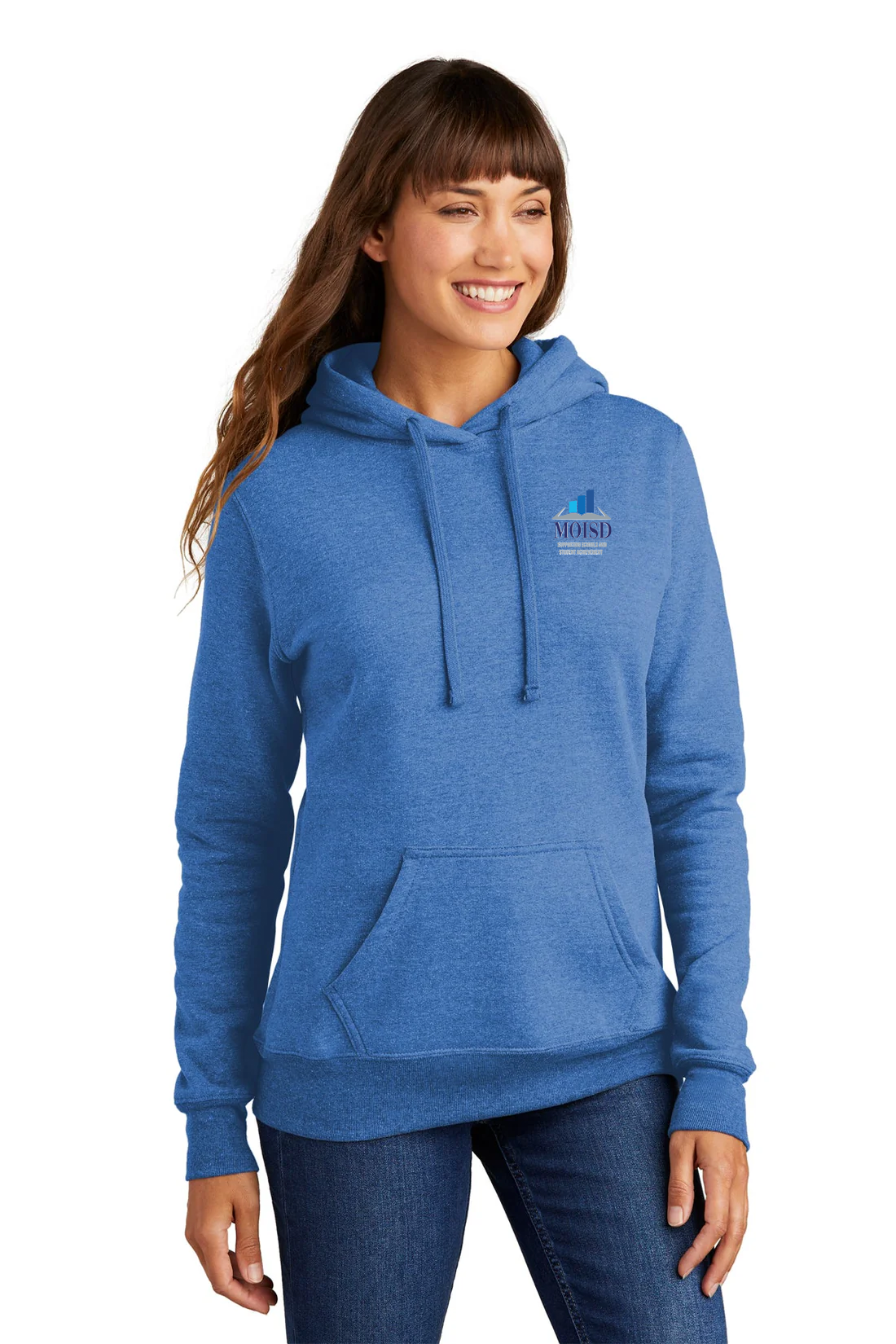 Port & Company Ladies Core Fleece Hoodie, Heather Royal [Mecosta-Osceola ISD]