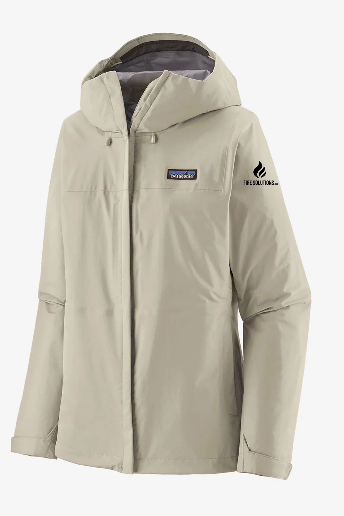 Patagonia Women's Torrentshell 3L Rain Jacket, Wool White [Fire Solutions]