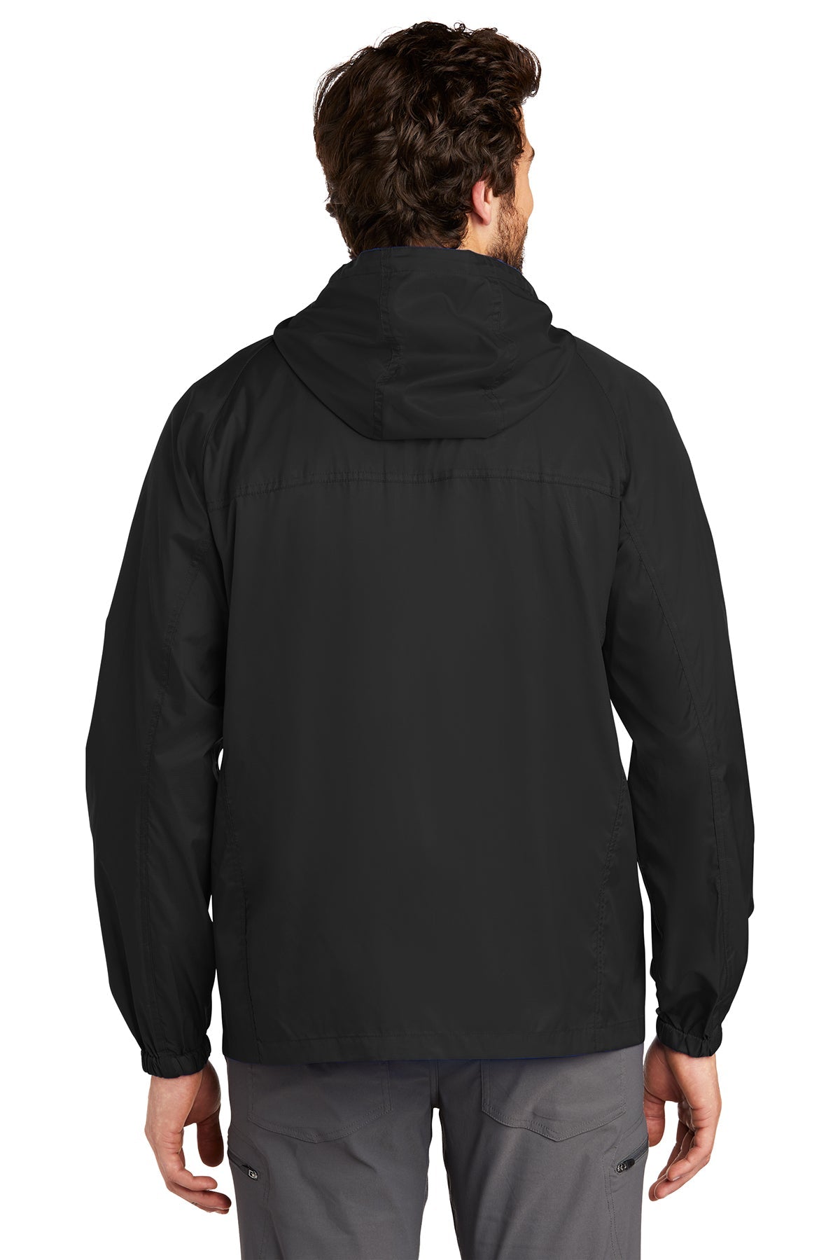 Eddie Bauer Custom Packable Wind Jackets, Black [Eastside Vocational Services, Inc.]